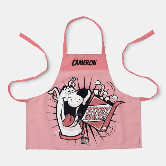 Tablier Snacks Scooby Doo demi-teinte Scooby (Recto)