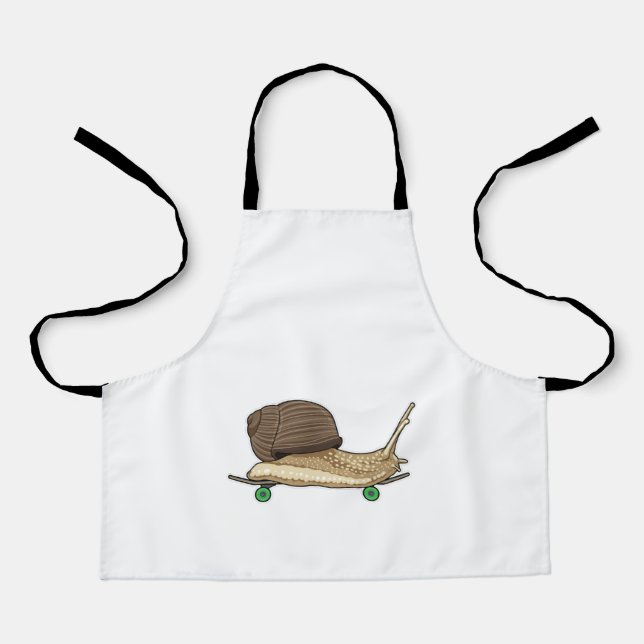 Tablier Snail as Skateboard avec Skateboard (Recto)
