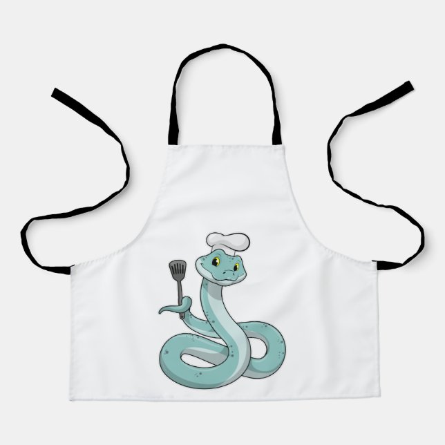 Tablier Snake as Cook avec Chef casquette (Recto)