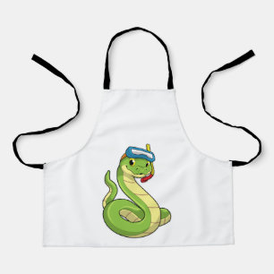 Tablier Snake as Diver wirth Snorkel