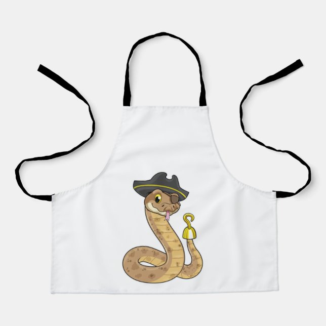 Tablier Snake as Pirate with Hook Hand & Eye patch (Recto)