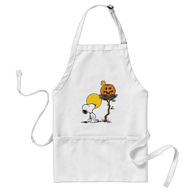 Tablier Snoopy & Bois Nid Avec Jack O'Lantern (Devant)