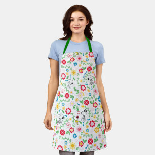 Tablier Snoopy So Sweet Flower Motif