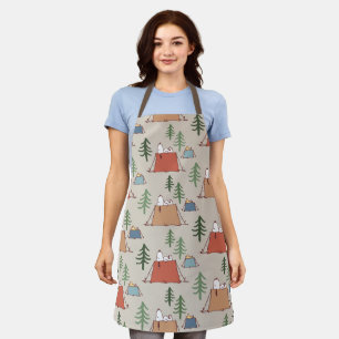 Tablier Snoopy & Woodstock Go Camping Motif