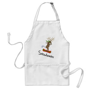 Tablier Snowboardeur Funny Snowboard Reindeer