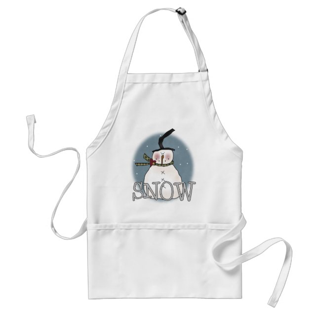 Tablier Snowman Casquette Stovepipe (Devant)