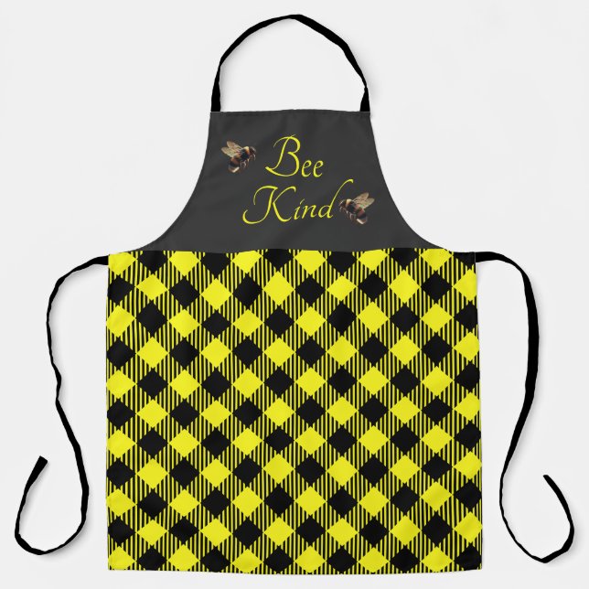 Tablier "Sois Gentil" Gingham (Recto)