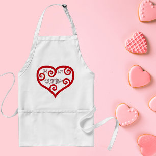 Tablier Sois mon coeur de Saint-Valentin