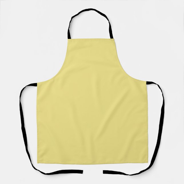 Tablier Solide Pastel Jaune moderne (Recto)
