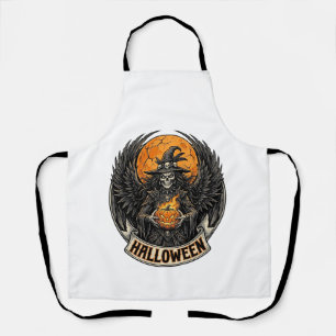 Tablier Sorcière d'Halloween gothique vintage