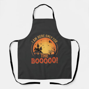 Tablier Sorcière d'Halloween Maison hantée Boo Design_1