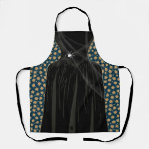 Tablier Sorcière effrayant Costume d'Halloween noir Célest