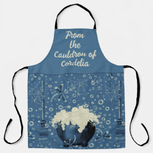Tablier Sorcières Cauldron Bleu