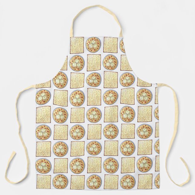 Tablier Soupe de bal Matzo Matzah Cuisine juive Pâque (Recto)