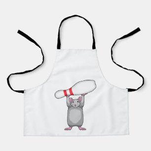 Tablier Souris à Bowling avec épingle de Bowling