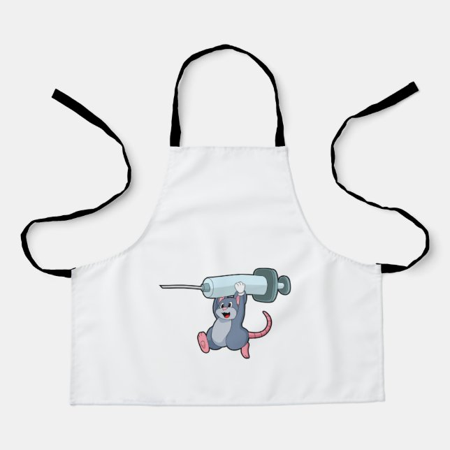Tablier Souris comme infirmière avec Syringe.PNG (Recto)