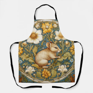 Tablier souris et fleurs Art nouveau