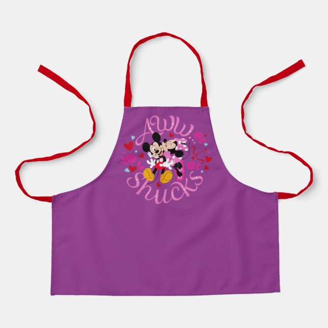 Tablier Souris Mickey et Minnie | Aww Schucks (Recto)