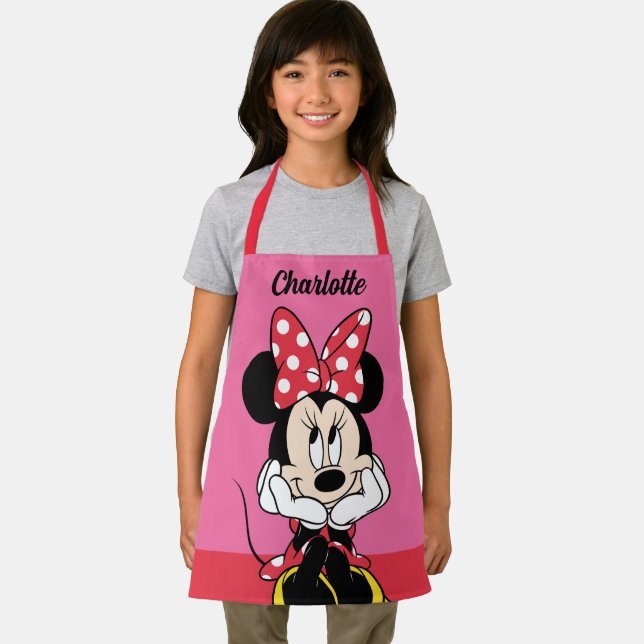 Tablier Souris Red Minnie | Tête Dans Les Mains Personnali (Insitu)