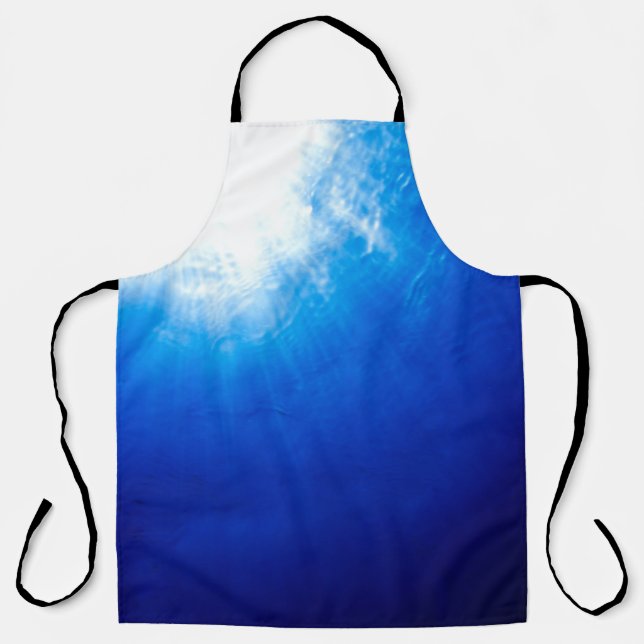 Tablier Sous la plongée profonde bleue (Recto)