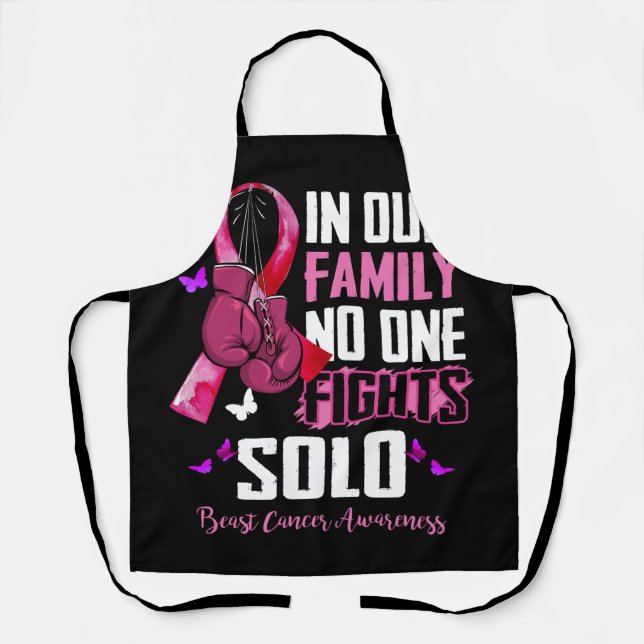 Tablier Soutien au cancer du sein Famille Femmes Cancer du (Recto)