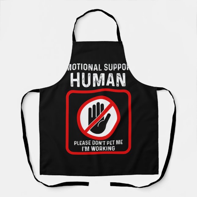 Tablier Soutien émotionnel Costume d'Halloween humain Ne p (Recto)
