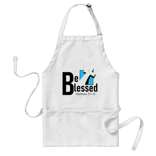 Tablier Soyez Béni Avec La Croix Et L'Écriture Apron (Devant)