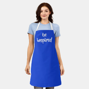 Tablier "Soyez inspiré" Royal Blue Apron