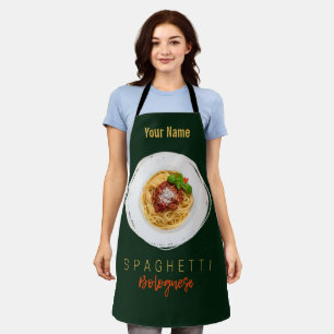Tablier Spaghetti bolognaise pâtes nouilles chef gourmet