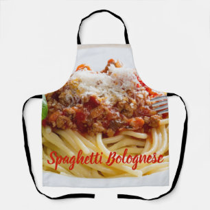 Tablier Spaghetti Sauce Bolognaise pâtes au parmesan