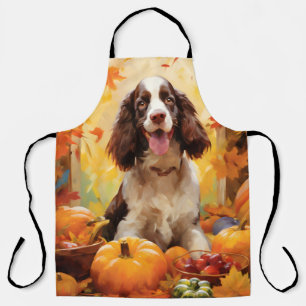 Tablier Springer Spaniel Automne Thanksgiving
