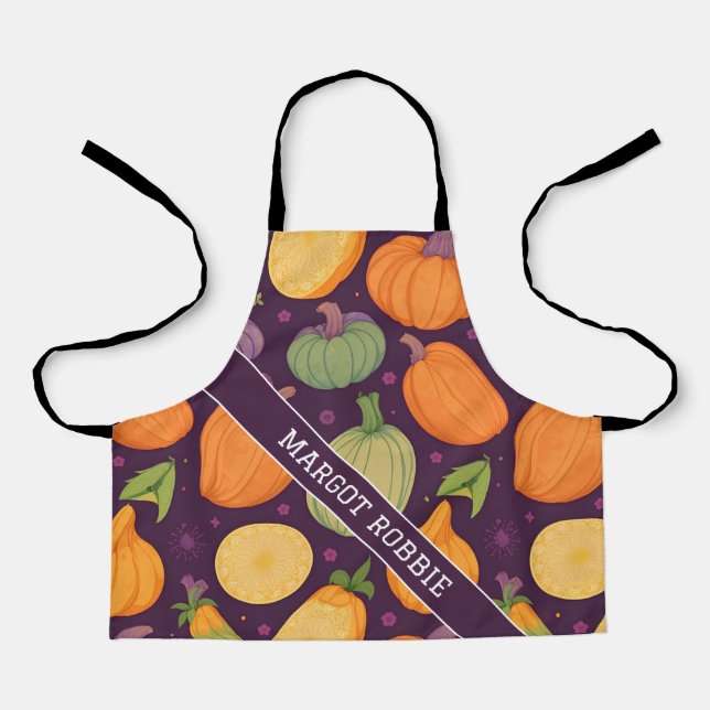 Tablier Squash Rainbow coloré Motif personnalisé (Recto)