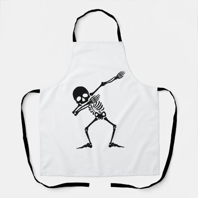 Tablier Squelette de Dab squelette de Dabbing - chemise po (Recto)