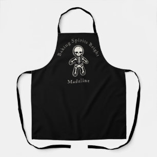 Tablier Squelette gothique Pain d'épices Baking Esprits lu