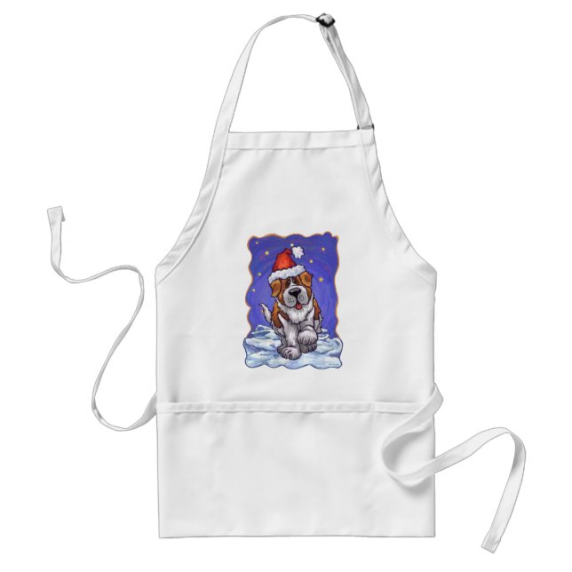 Tablier St. Bernard Christmas (Devant)