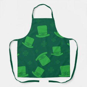 Tablier St Patricks Day Chapeau de Lutin Vert
