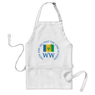 Tablier ST VINCENT Drapeau Carte MONOGRAM Écriture Customi