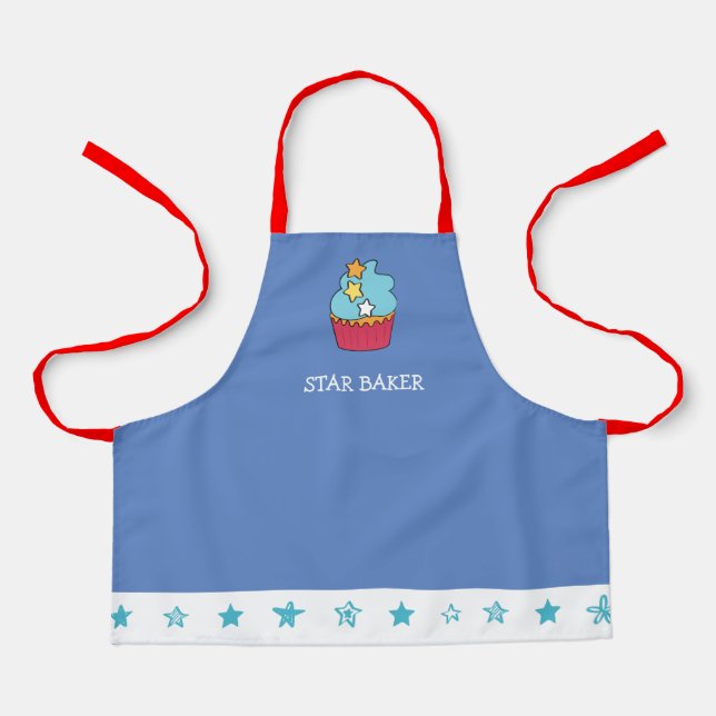 Tablier STAR BAKER Apron pour enfants personnalisés (Recto)