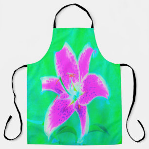 Tablier Stargazer rose chaud Lily sur Turquoise et vert