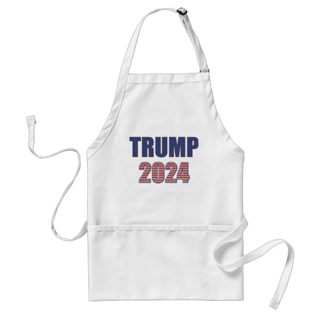 Tablier Stars and Stripes Typographie Trump 2024 (Devant)