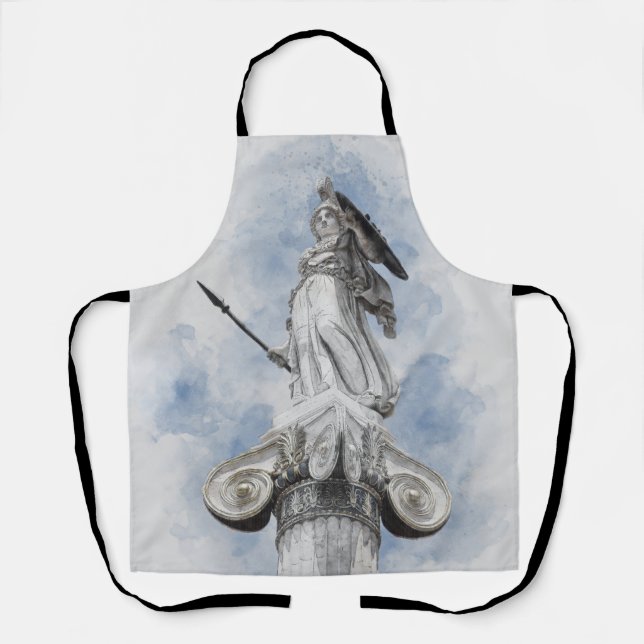 Tablier Statue grecque classique Athena Apron - Mythologiq (Recto)