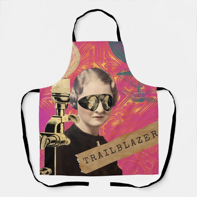 Tablier Steampunk Femme Trailblazer Pop Art (Recto)