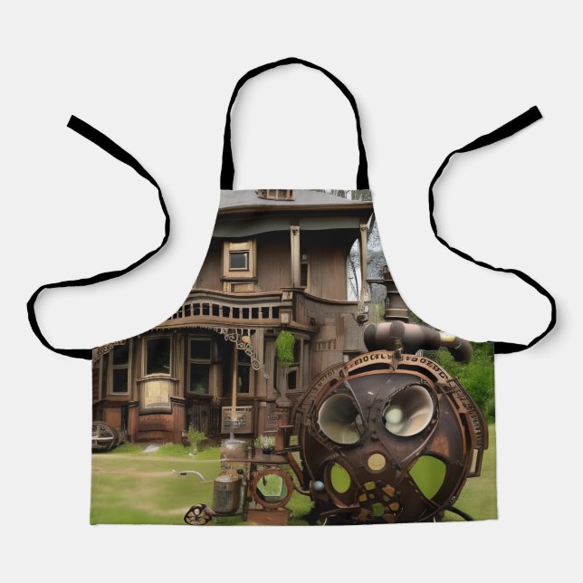 Tablier Steampunk House & Alien (Recto)