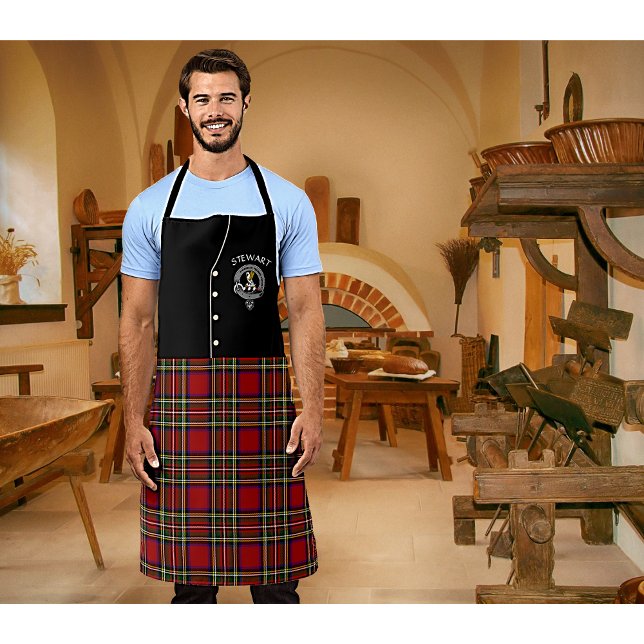 Tablier Stewart Clan Badge & Tartan Kilt Apron (Créateur téléchargé)