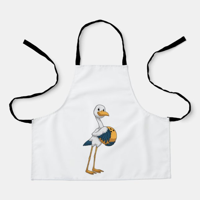 Tablier Stork à Bowling avec Bowling ball (Recto)