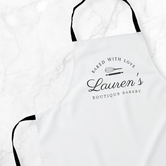 Tablier Style classique Accueil Boulangerie Logo (Créateur téléchargé)