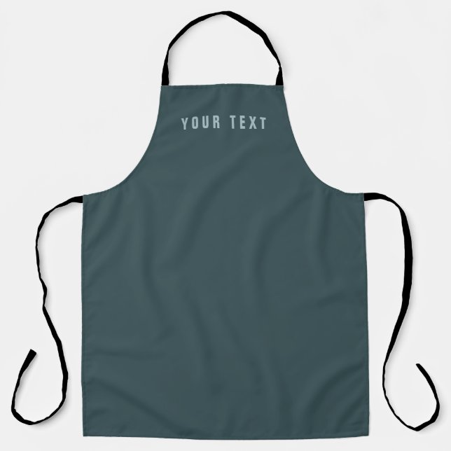 Tablier Style moderne Nom de recherche | gris bleu (Recto)