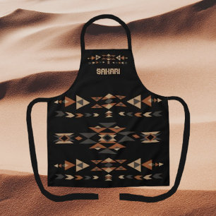 Tablier style Navajo noir géométrique classique