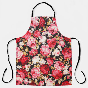 Tablier Style vintage tapisserie fleurs tissu motif