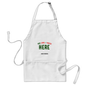 TABLIER STYLISH MODERN CUSTOMIZABLE WHITE VERIFIED BRANDED